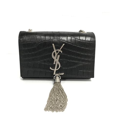 ysl bag in black|ysl black bag with tassel.